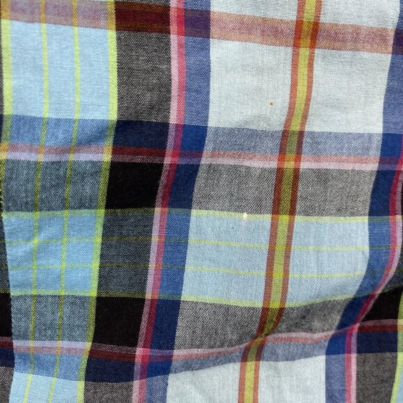 Wrangler Shirt Womens S Blue Plaid Retro Western Pearl Snap Long Sleeve Boho - Picture 11 of 13